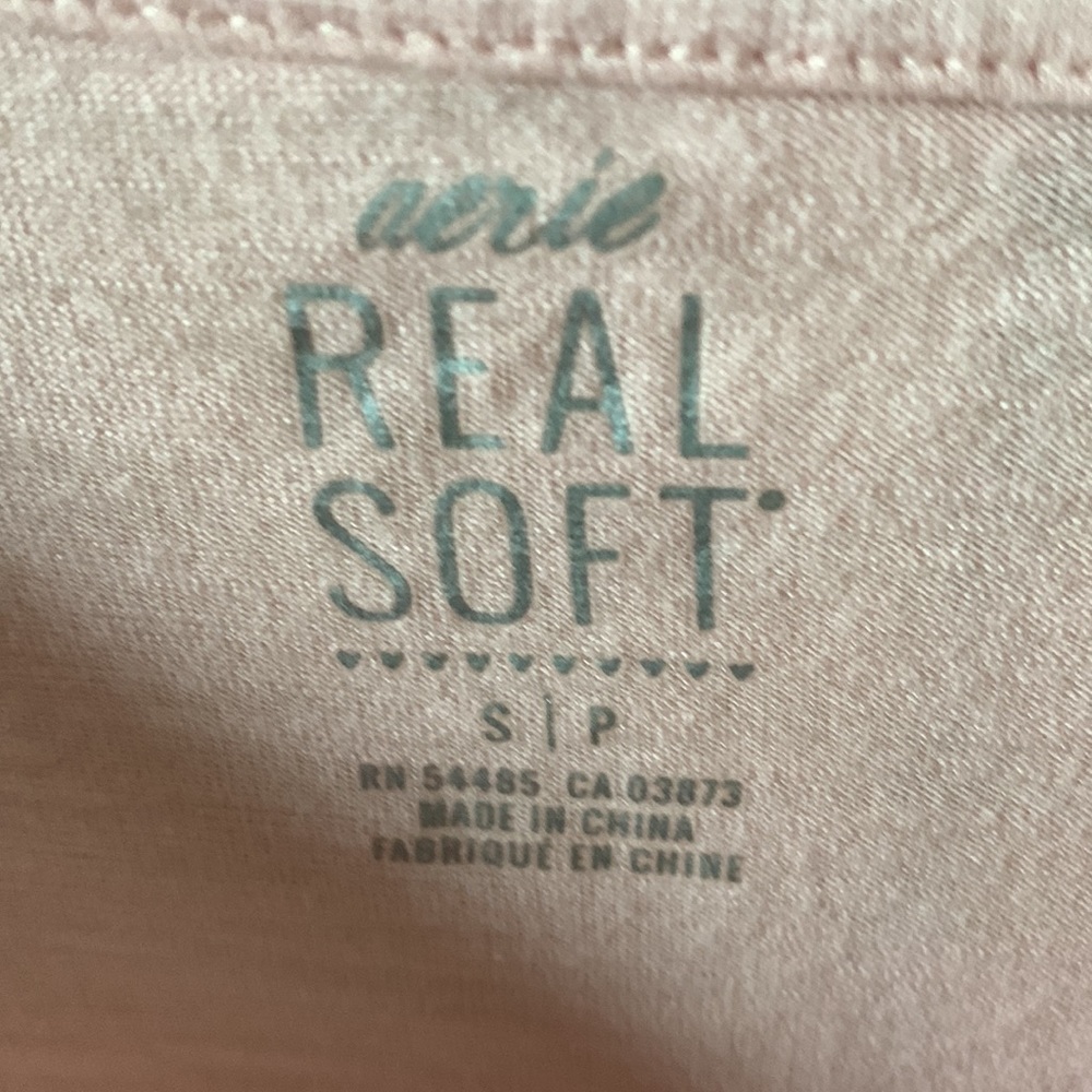 Aerie real soft knotted front top euc sz S - Picture 3 of 4